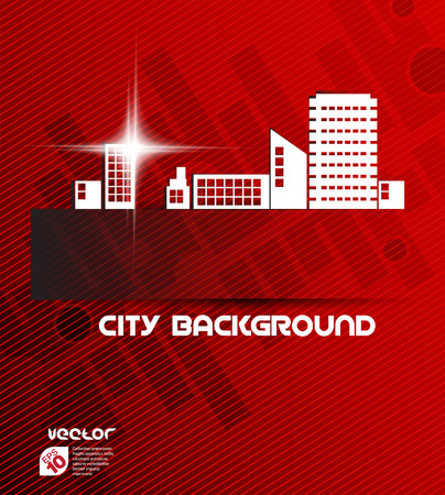 Vector of city skylineのイラスト素材