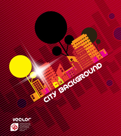 Vector of city skylineのイラスト素材