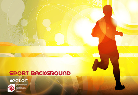 Marathon illustration  Vector のイラスト素材