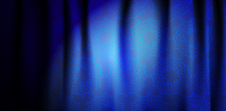 Vector background with velvet curtainのイラスト素材