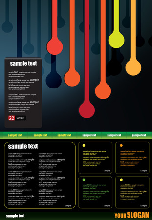 Website Template  Editable のイラスト素材
