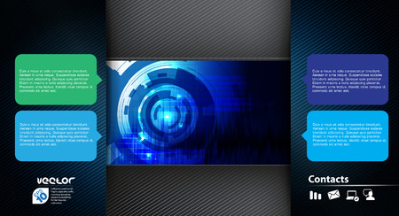 Technical background illustration のイラスト素材