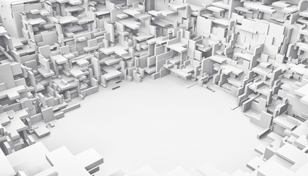 3D cubes backgroundの写真素材