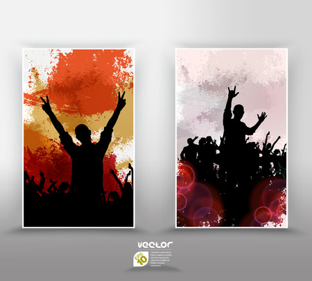 Music banners set のイラスト素材