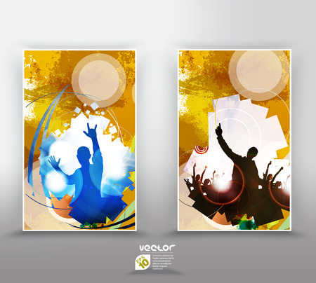 Music banners set のイラスト素材