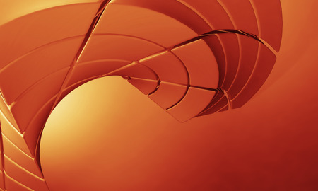 3d orange technology background の写真素材