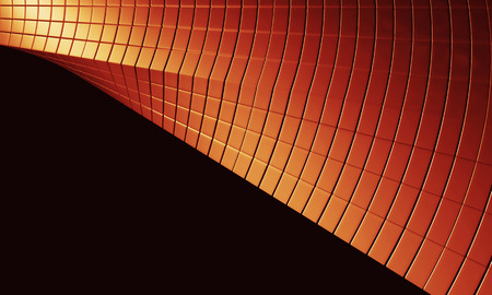 3d orange technology background 