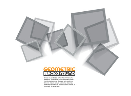 Abstract 3D geometrical design のイラスト素材