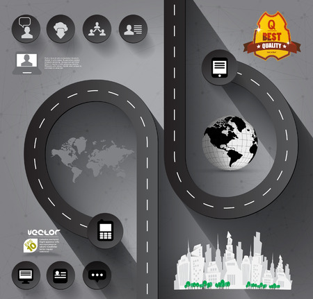 Infographics Design Template のイラスト素材