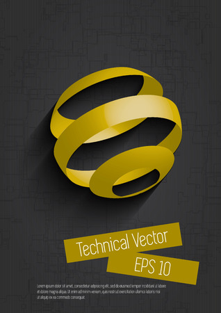 Abstract technology background - vector illustration のイラスト素材