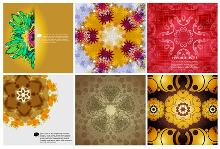 Set of decoration ornamentのイラスト素材