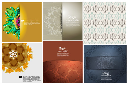 Set of decoration ornamentのイラスト素材