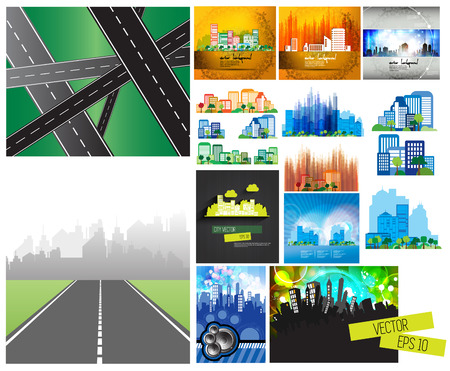 Vector of city skyline のイラスト素材