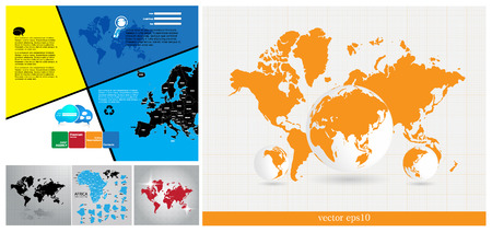 World map のイラスト素材