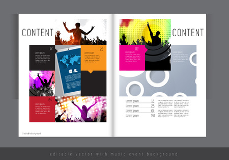 Magazine layout  Vector のイラスト素材