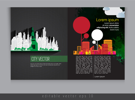 Magazine layout  Vector のイラスト素材
