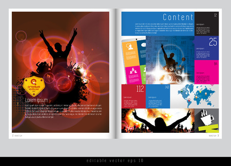 Magazine layout  Vector のイラスト素材