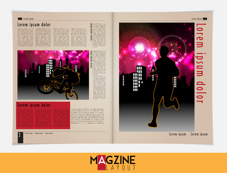 Vector broshure pages  Template  のイラスト素材