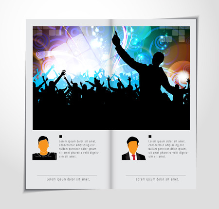 Brochure Layout Design Template のイラスト素材