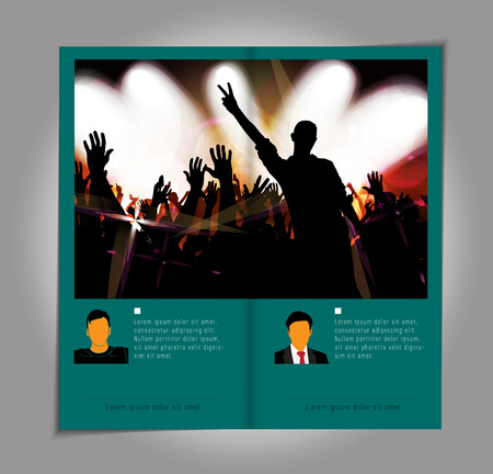 Brochure Layout Design Template のイラスト素材