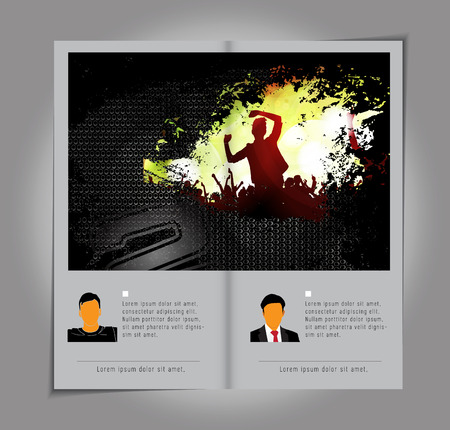 Brochure Layout Design Template のイラスト素材