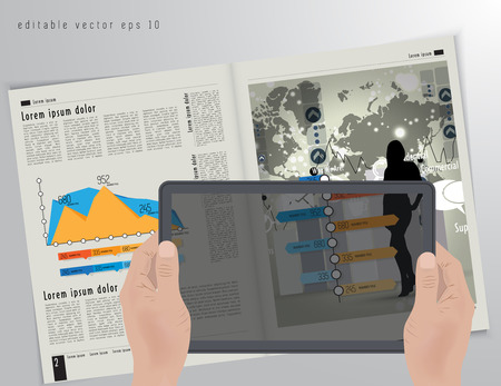 Brochure and e-book のイラスト素材