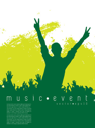 People Dancing Vector - vector illustration  のイラスト素材