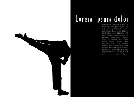 Karate  Vector illustration のイラスト素材