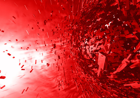Red explosion background