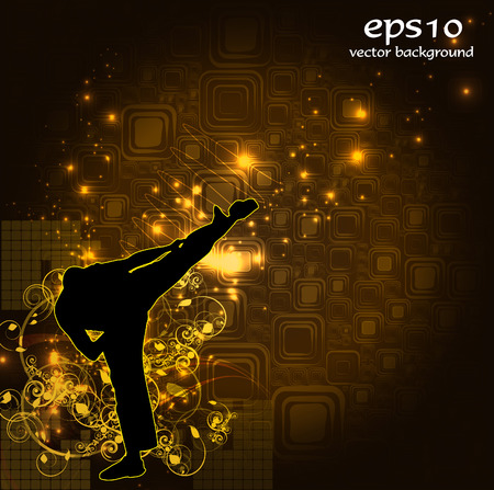 Karate  Vector illustration のイラスト素材