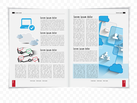 Template magazine  Vector のイラスト素材