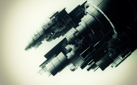 3D futuristic background の写真素材