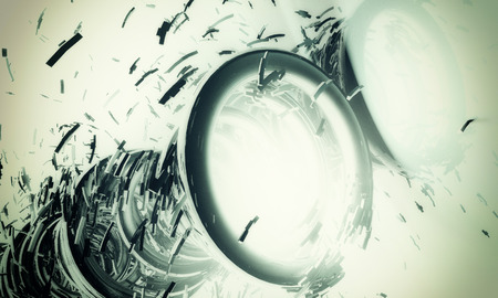 3D futuristic backgroundの写真素材