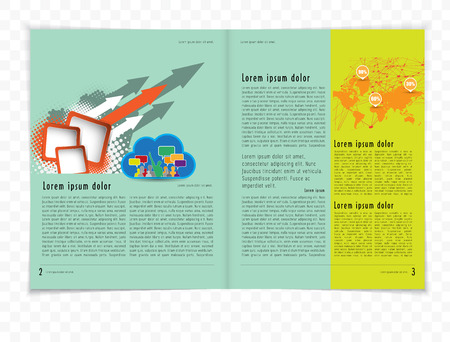 Layout magazine, vectorのイラスト素材