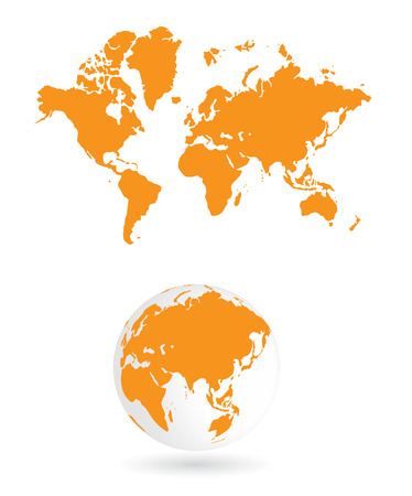 World map, vector illustration のイラスト素材