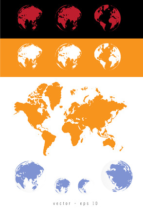 World map illustrationのイラスト素材