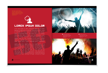 Layout magazine, vectorのイラスト素材