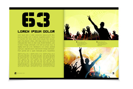 Layout magazine, vectorのイラスト素材