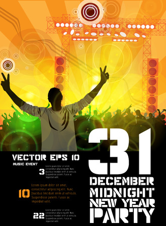 Party poster, vector illustrationのイラスト素材