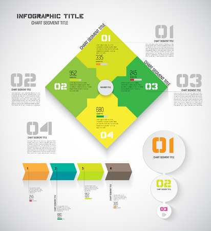Infographic template, vector illustrationのイラスト素材
