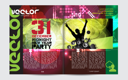 Layout magazine, vectorのイラスト素材