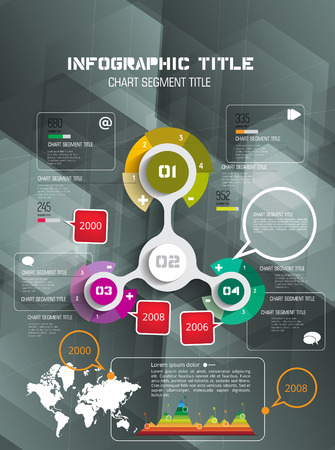 Timeline Infographic. Vector design template.のイラスト素材
