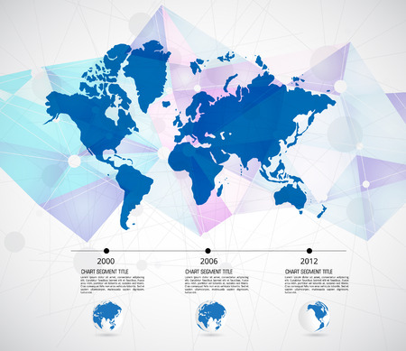 Timeline infographic, vectorのイラスト素材