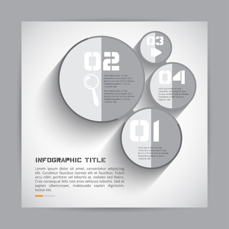 Timeline Infographic. Vector design template.のイラスト素材