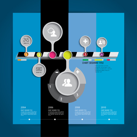 Timeline Infographic. design template.のイラスト素材