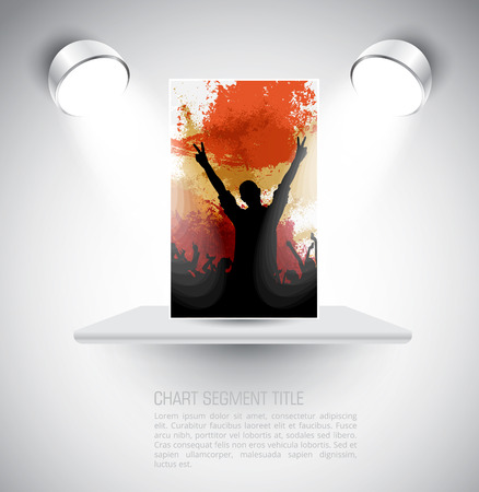 Dancing people. Music event illustration. Vectorのイラスト素材