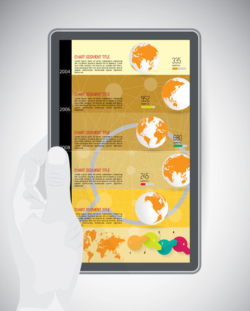 Timeline Infographic. Vector design template.のイラスト素材