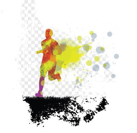 Sport background. Runnerのイラスト素材