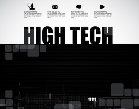 High-tech background, vectorのイラスト素材