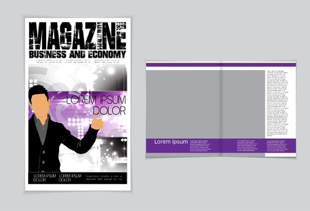 Layout magazine, vectorのイラスト素材